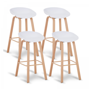 Taburete blanco nordic modula